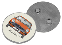 MGB GT 1976-80 Round Fridge Magnet